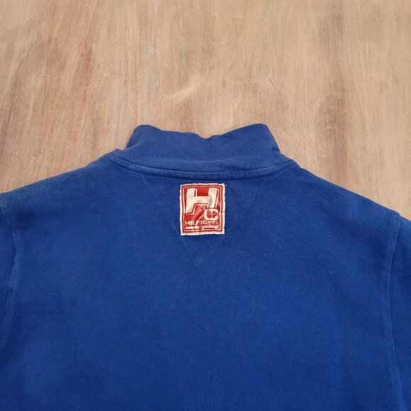 Vintage  Tommy Hilfiger Cycling Jersey Blue  with TH Patch Rare Mens Large - Picture 8 of 10